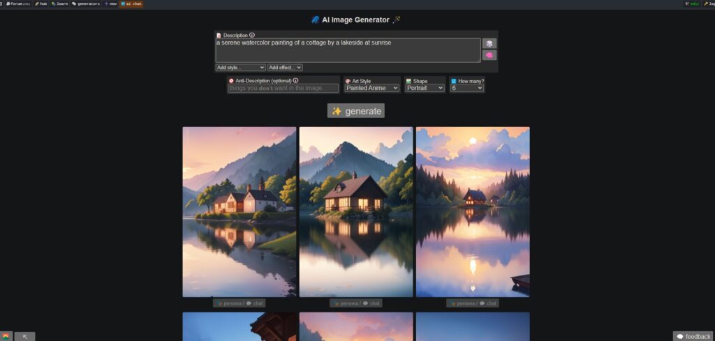 Generating the Image